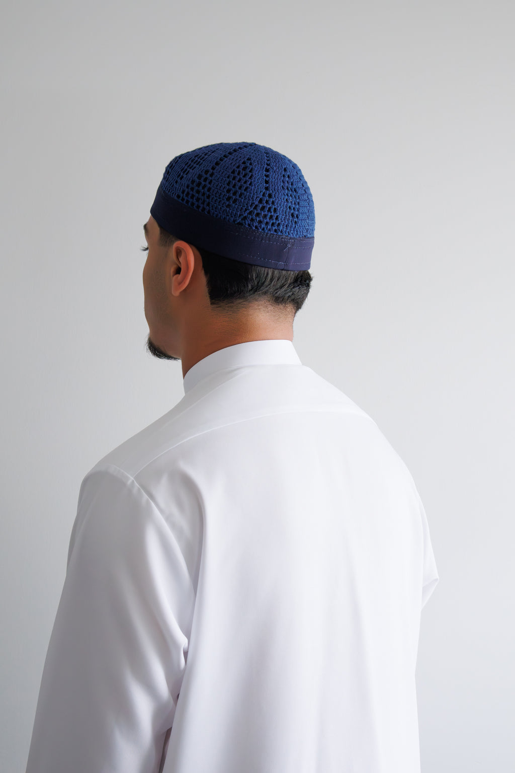 Premium Egyptian Kufi - Navy/Blue