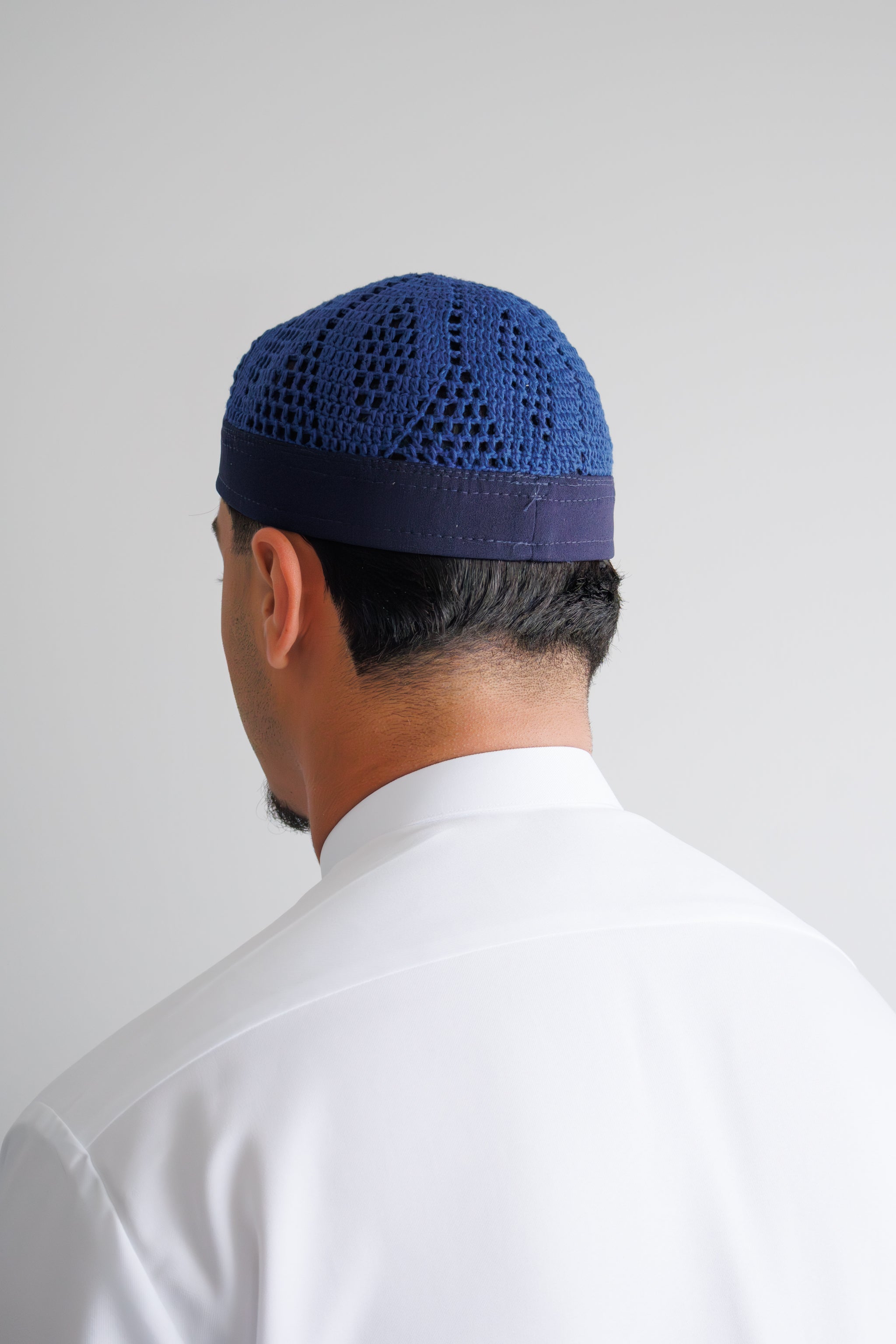 Premium Egyptian Kufi - Navy/Blue